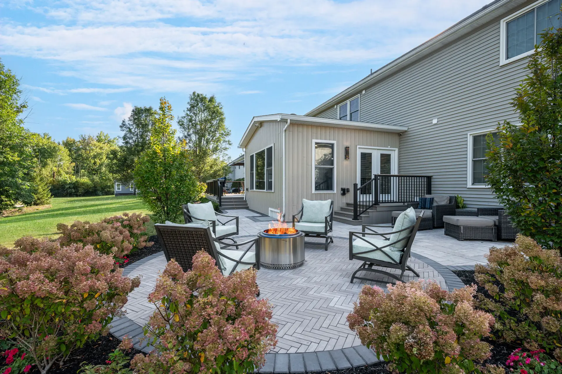 Three-Season Room and Paver Patio in Aurora, Ohio