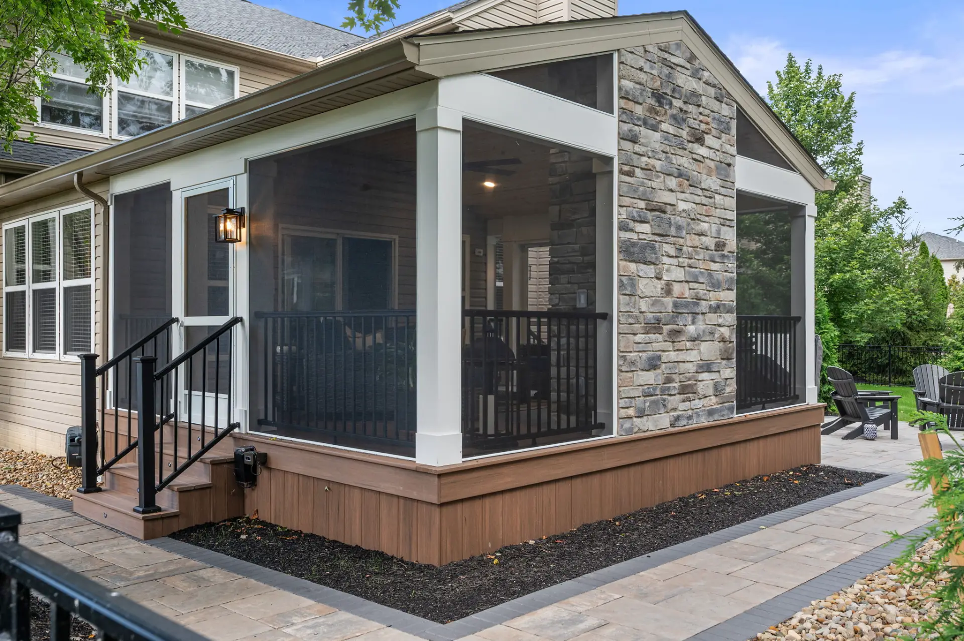 Screened Porch and Hot Tub Patio in Avon