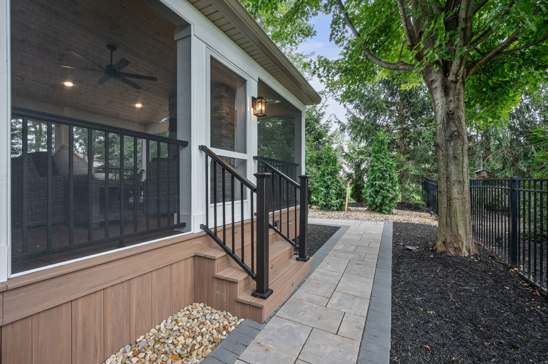 Screened Porch and Hot Tub Patio in Avon