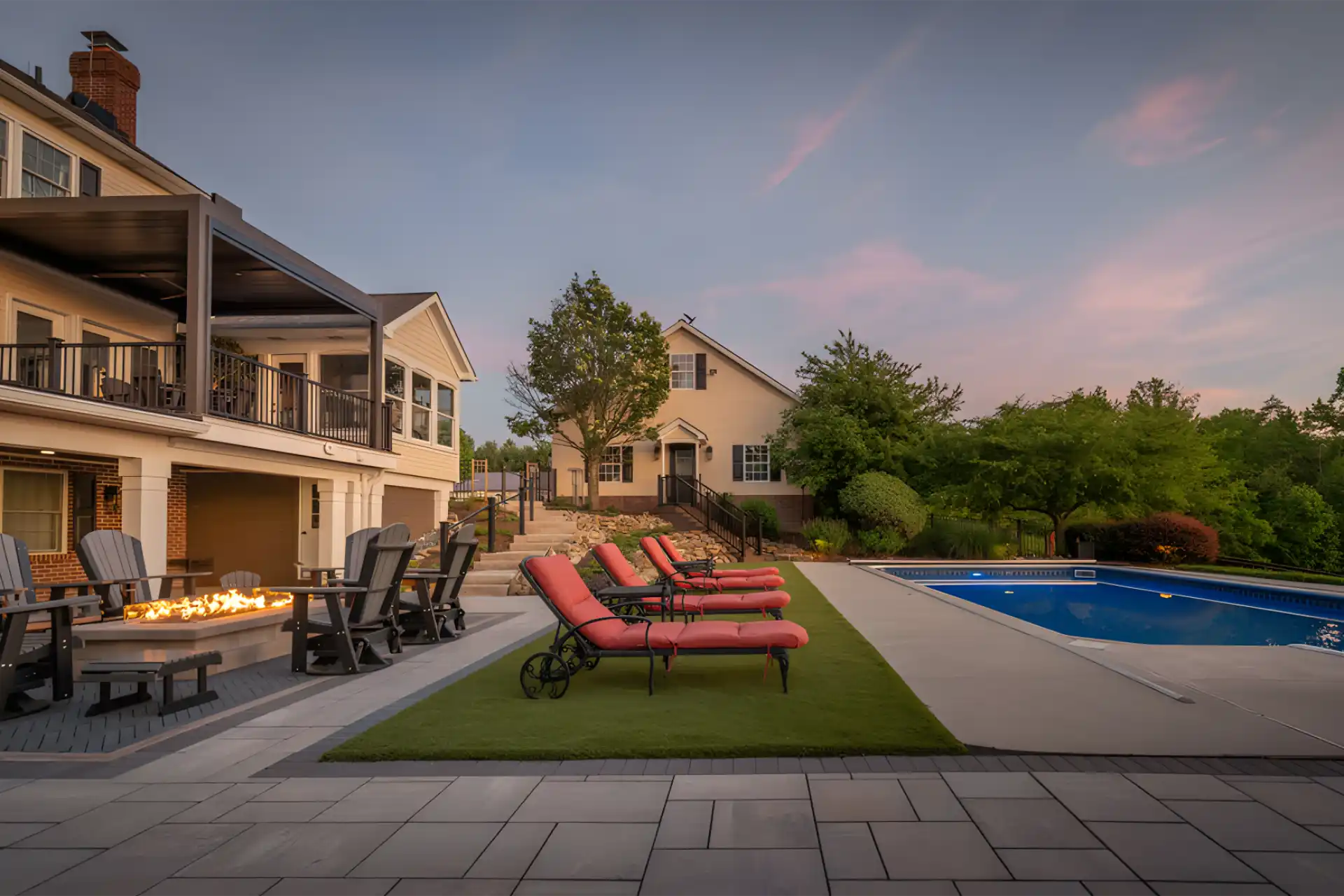 Poolside Pavilion and Outdoor Kitchen in Hinckley, Ohio