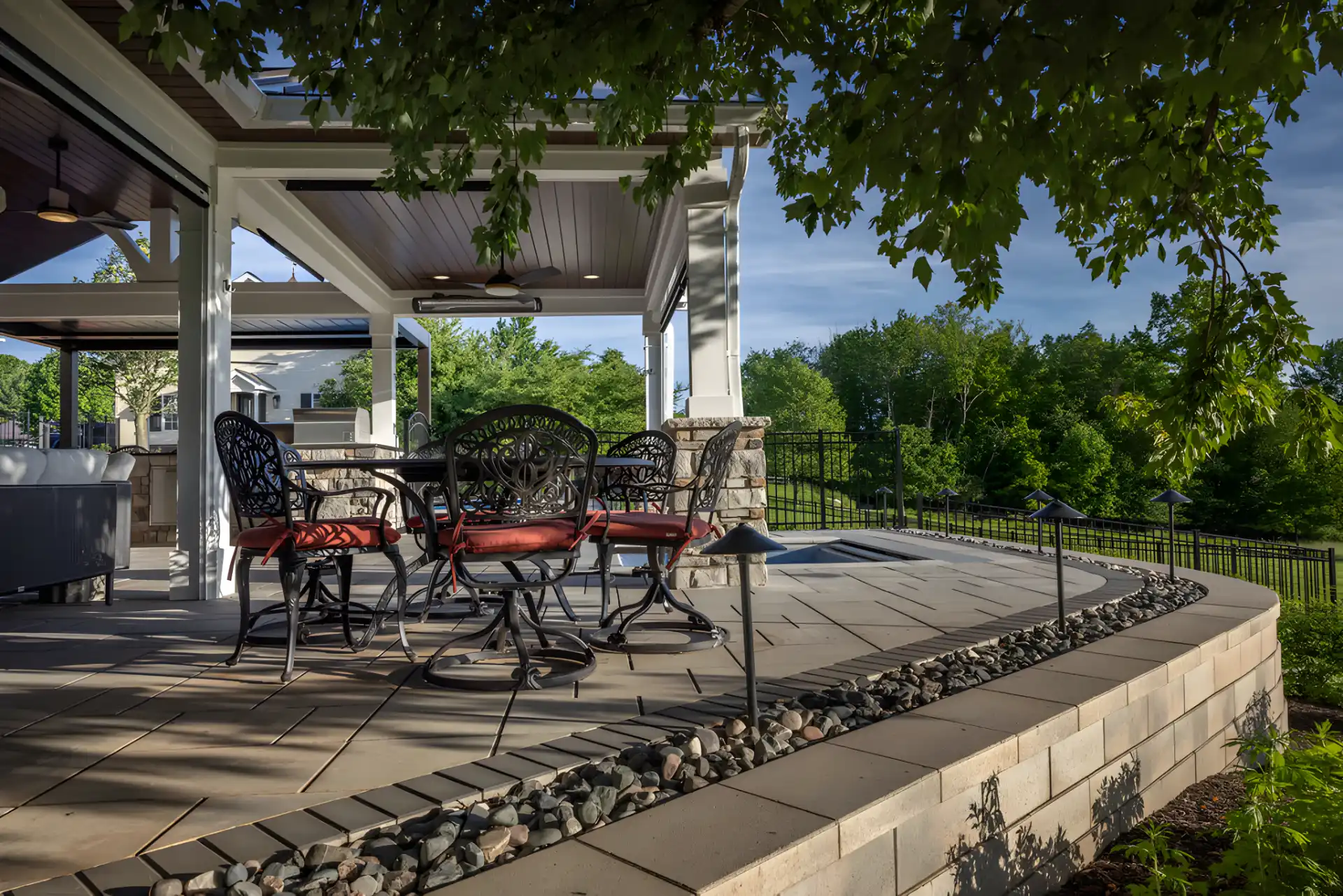 Poolside Pavilion and Outdoor Kitchen in Hinckley, Ohio