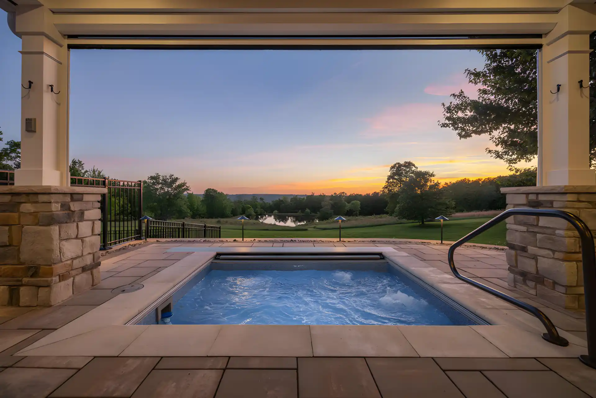 Poolside Pavilion and Outdoor Kitchen in Hinckley, Ohio