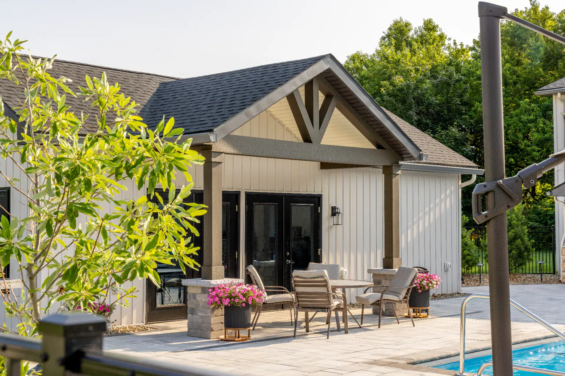 Avon Pool House with Vaulted Great Room