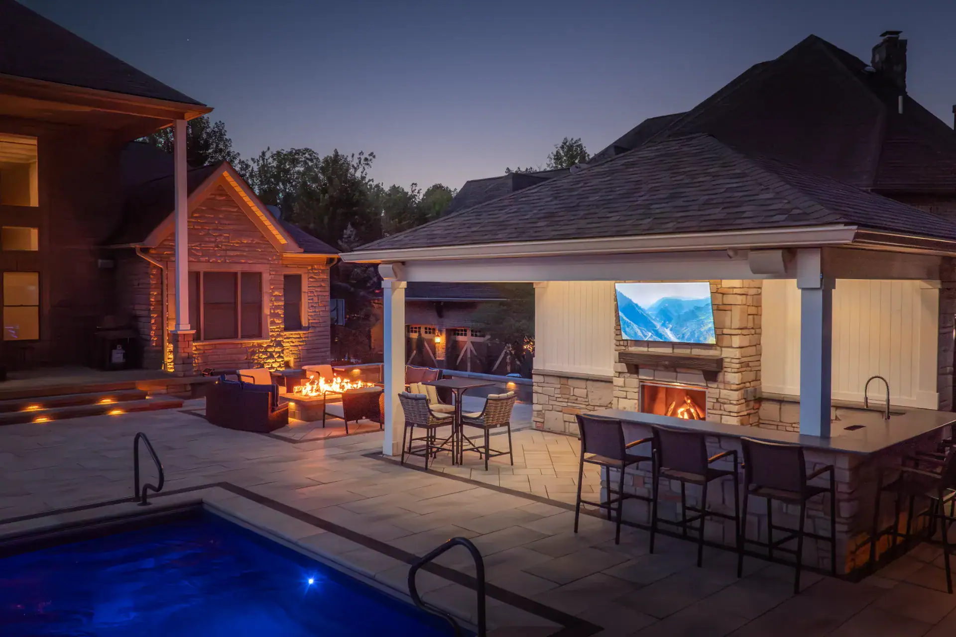Strongsville Pool and Poolside Bar Pavilion
